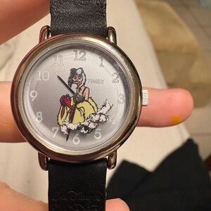 Timex Disney Cruella de Vil Animated Dial Watch - Black Strap - WORKING